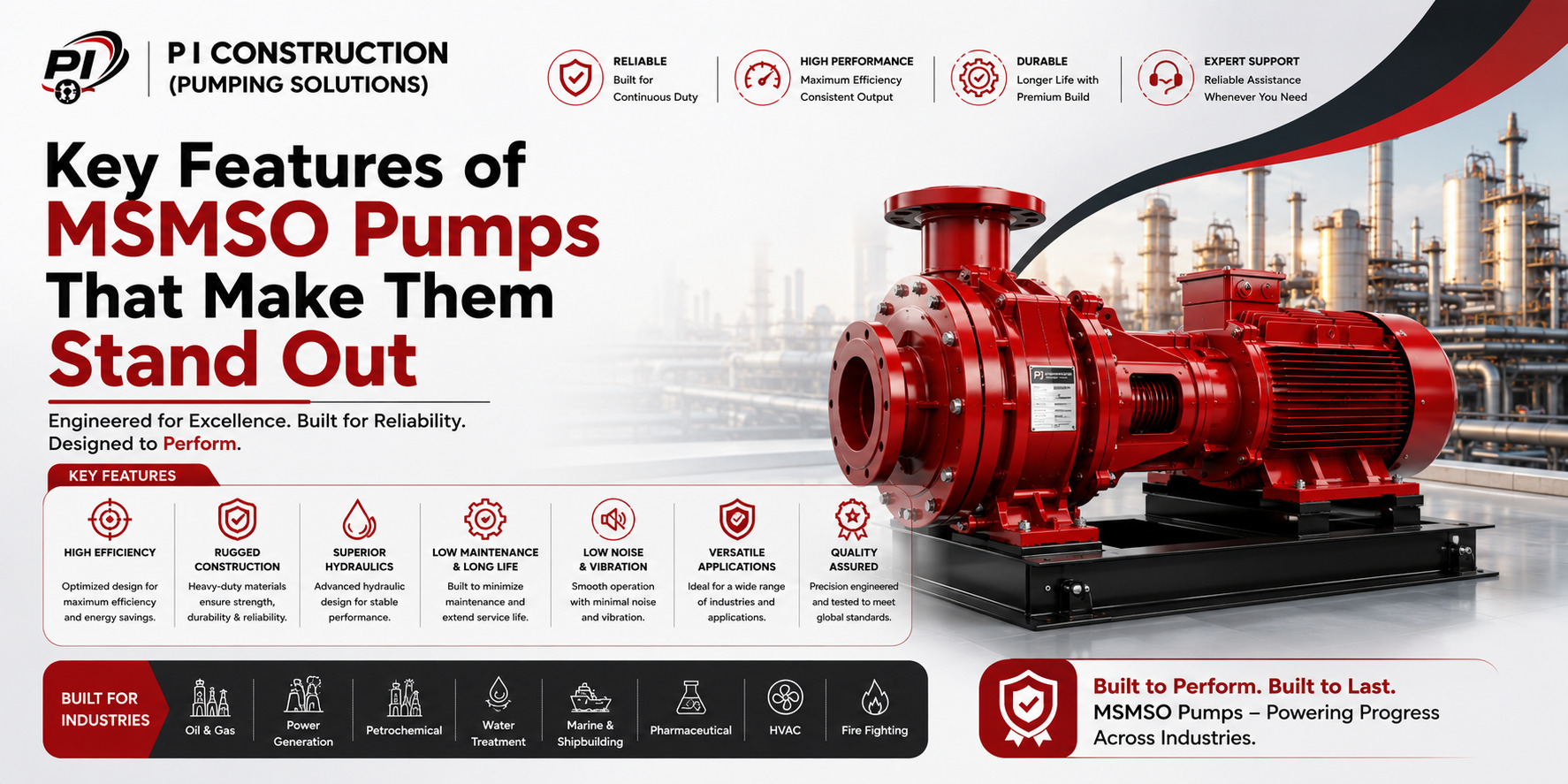 Key Features of MSMSO Pumps That Make Them Stand Out